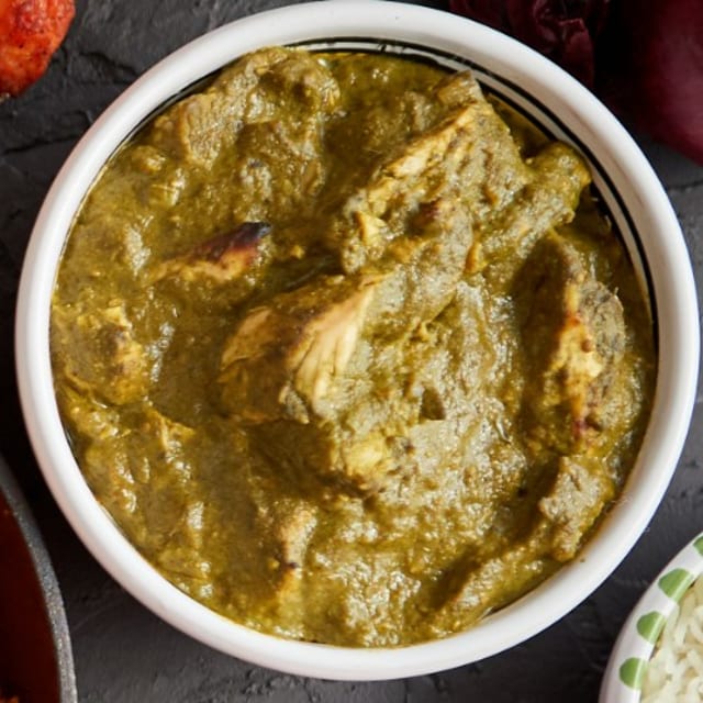 Palak Chicken.